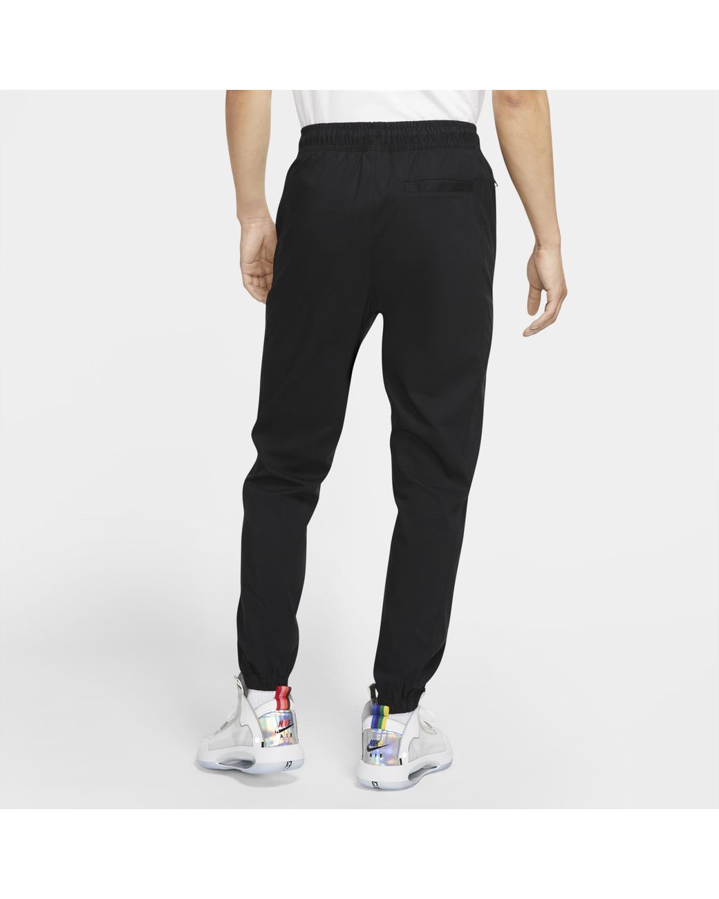 Nike Black Jumpman Woven Bundle Feet Sports Pants for men