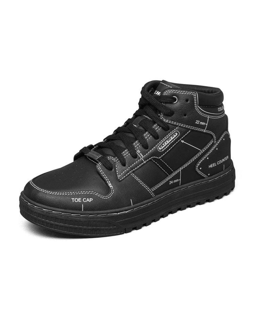 Skechers Black Reclass High-Top Sneakers for men