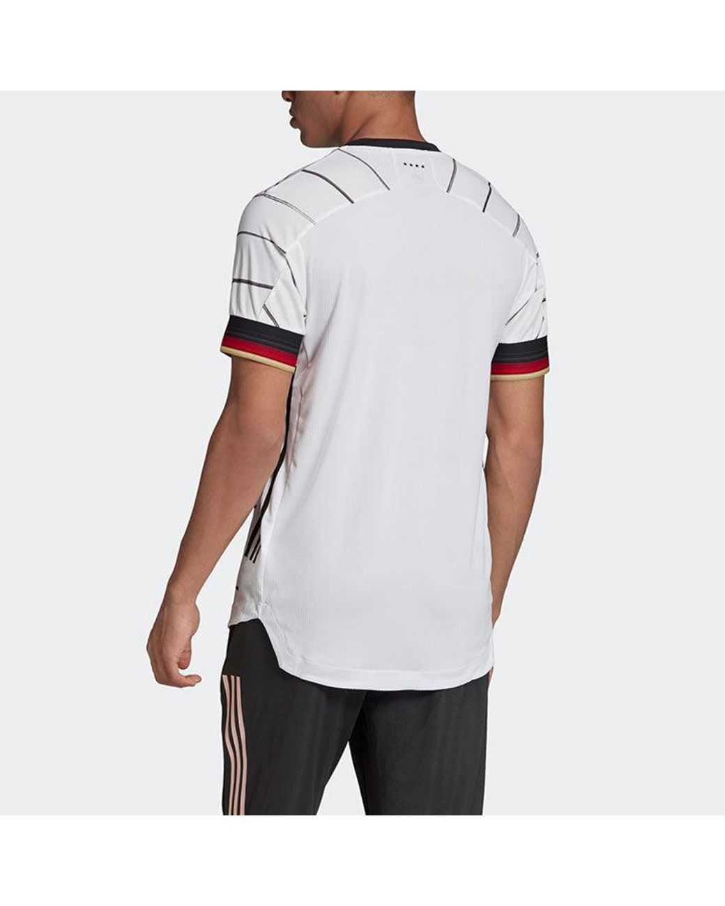 Adidas White Germany Home Authentic Jersey for men