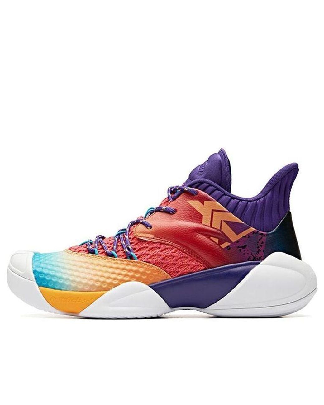 Anta Blue Mid Top Basketball Shoes for men