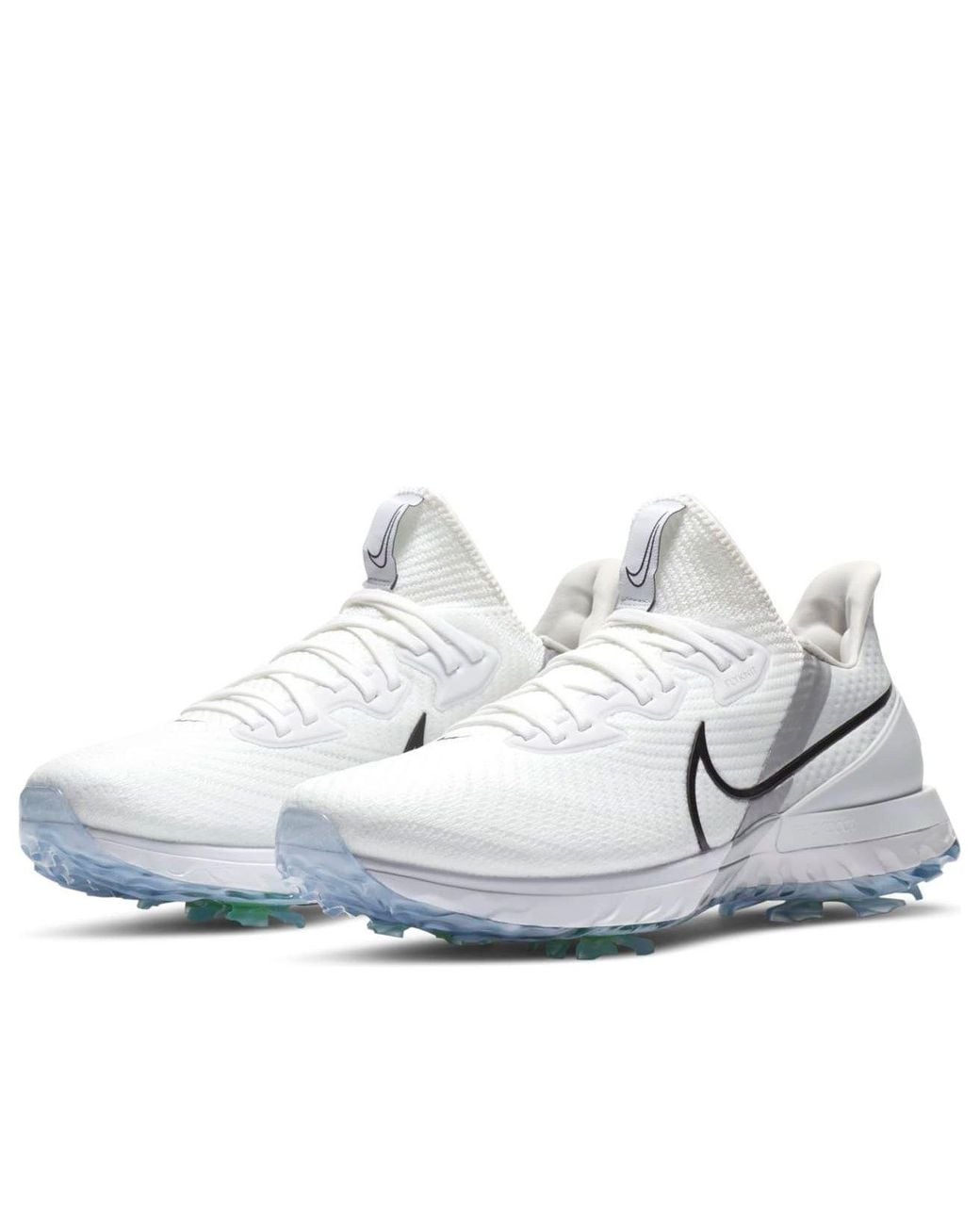 Nike White Air Zoom Infinity Tour Golf Wide Metallic Platinum' for men