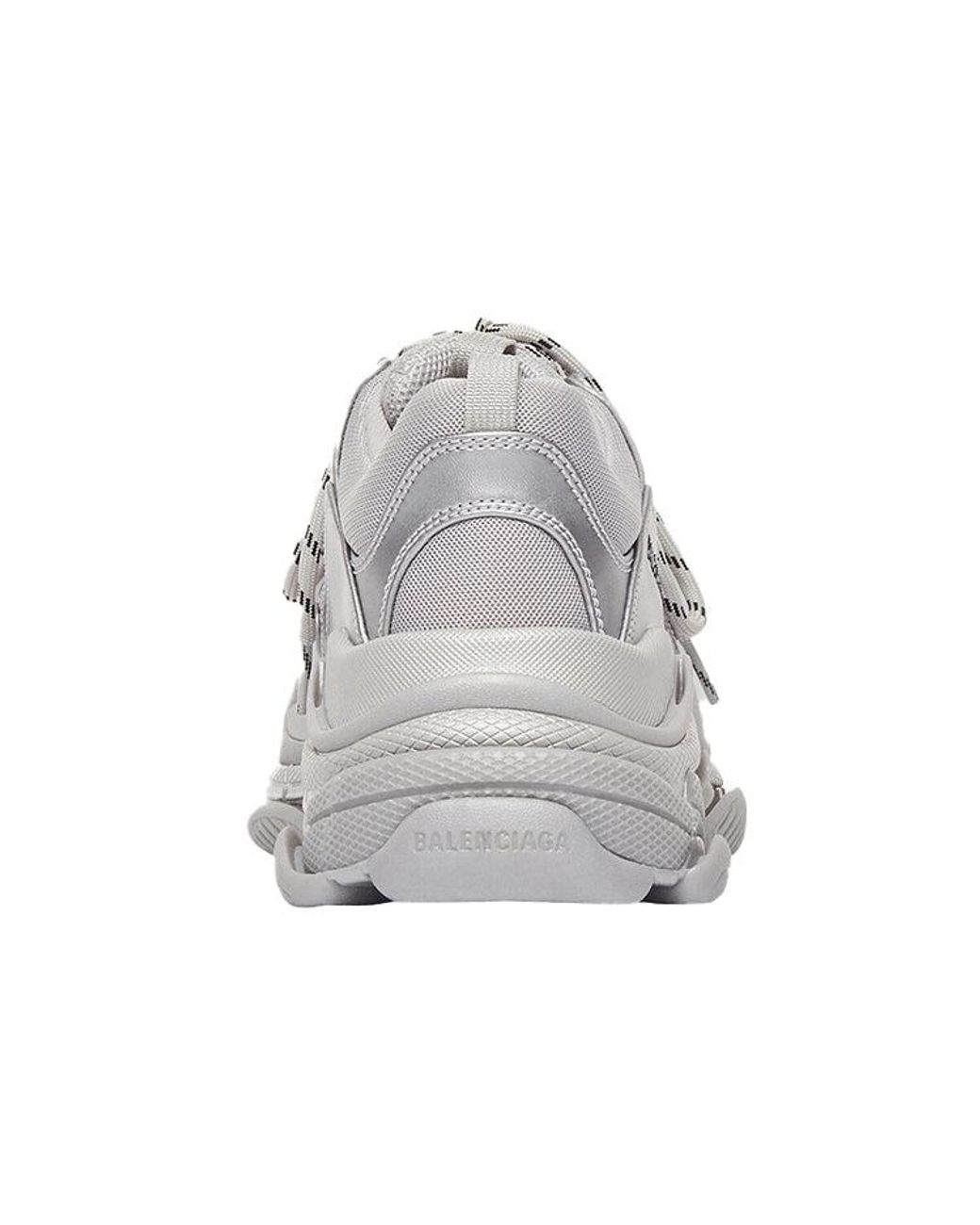 Balenciaga White Triple S Sneaker Metallic' for men