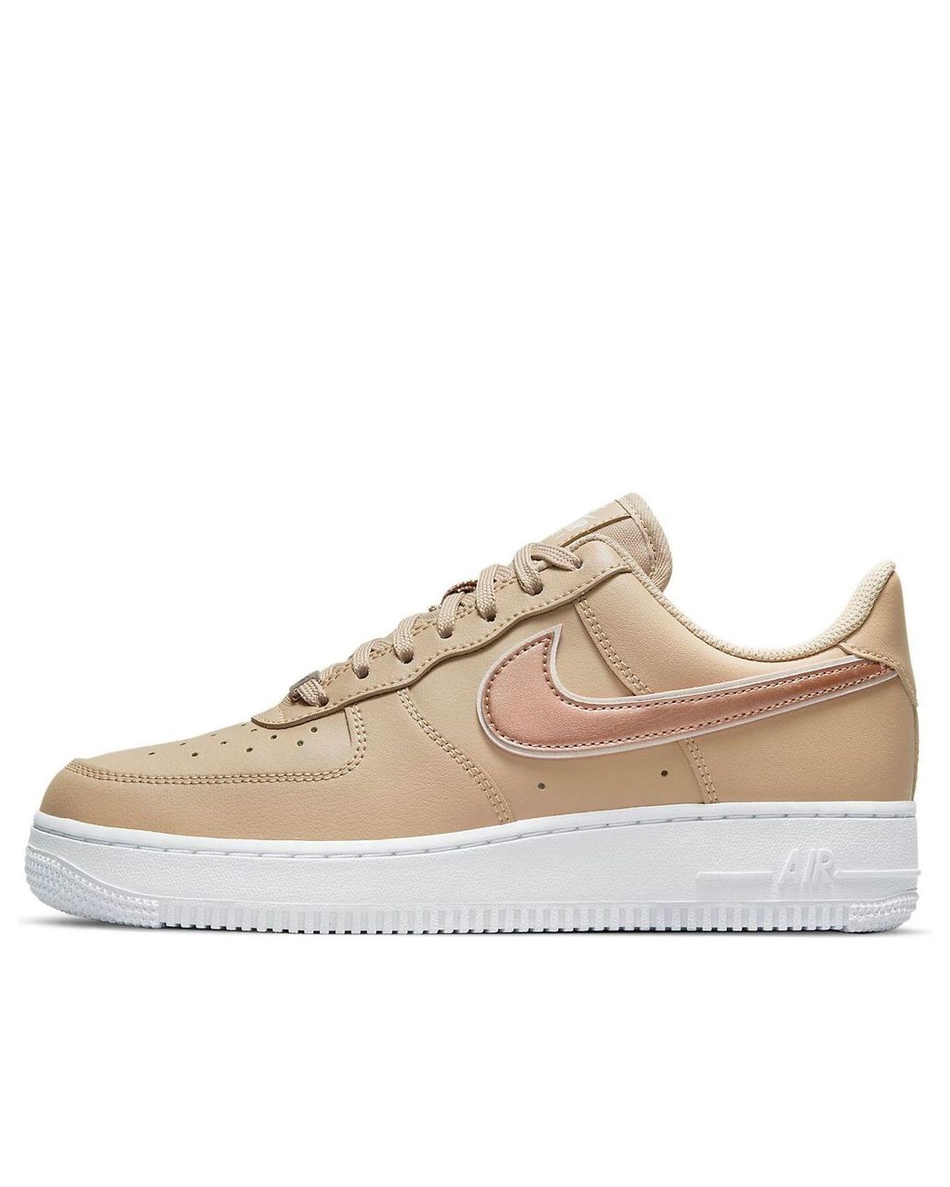 Nike White (Wmns) Air Force 1 '07 Essential 'Hemp Metallic Rose'