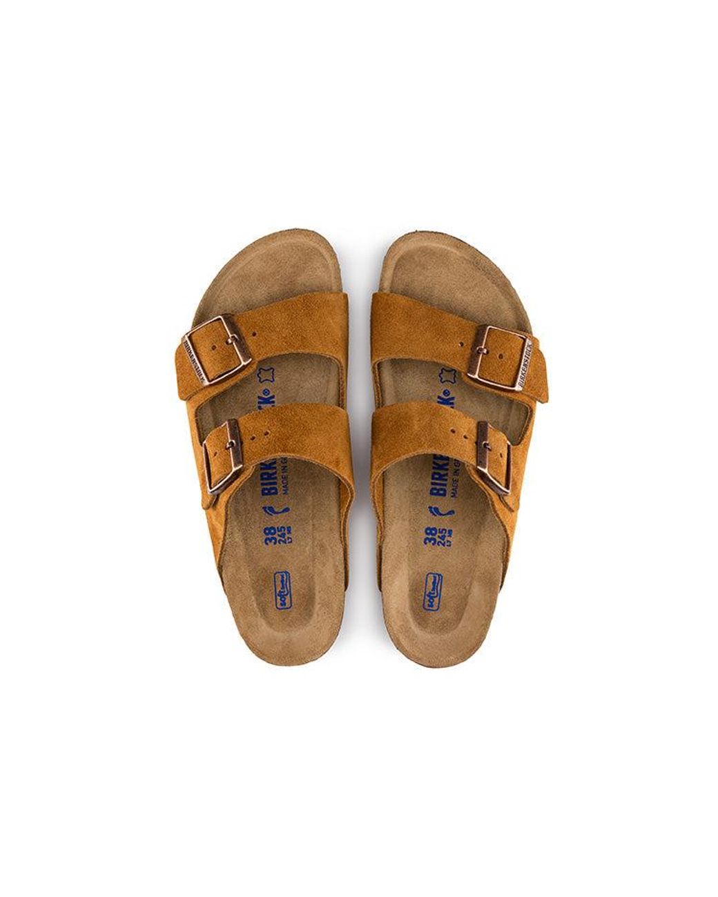 Birkenstock Brown Arizona Series Cowhide Suede Light Version Sandals for men
