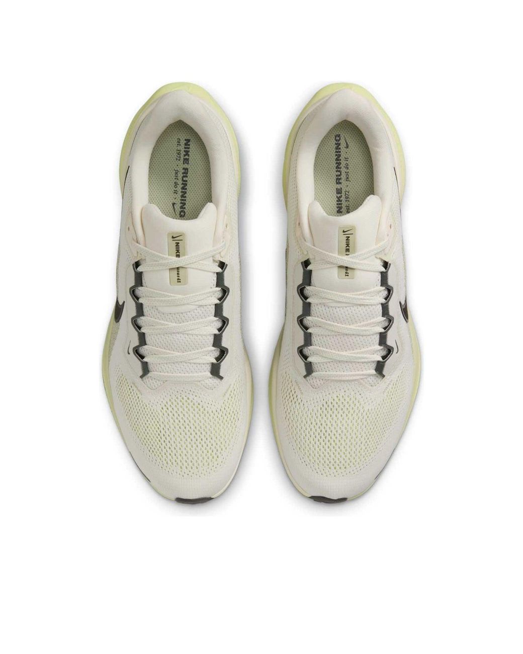 Nike White Pegasus 41 Road Running Shoes for men