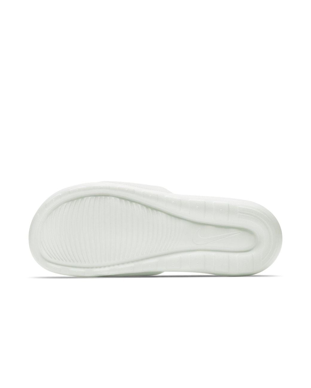 Nike White Victori One Slide 'Summit Metallic' for men