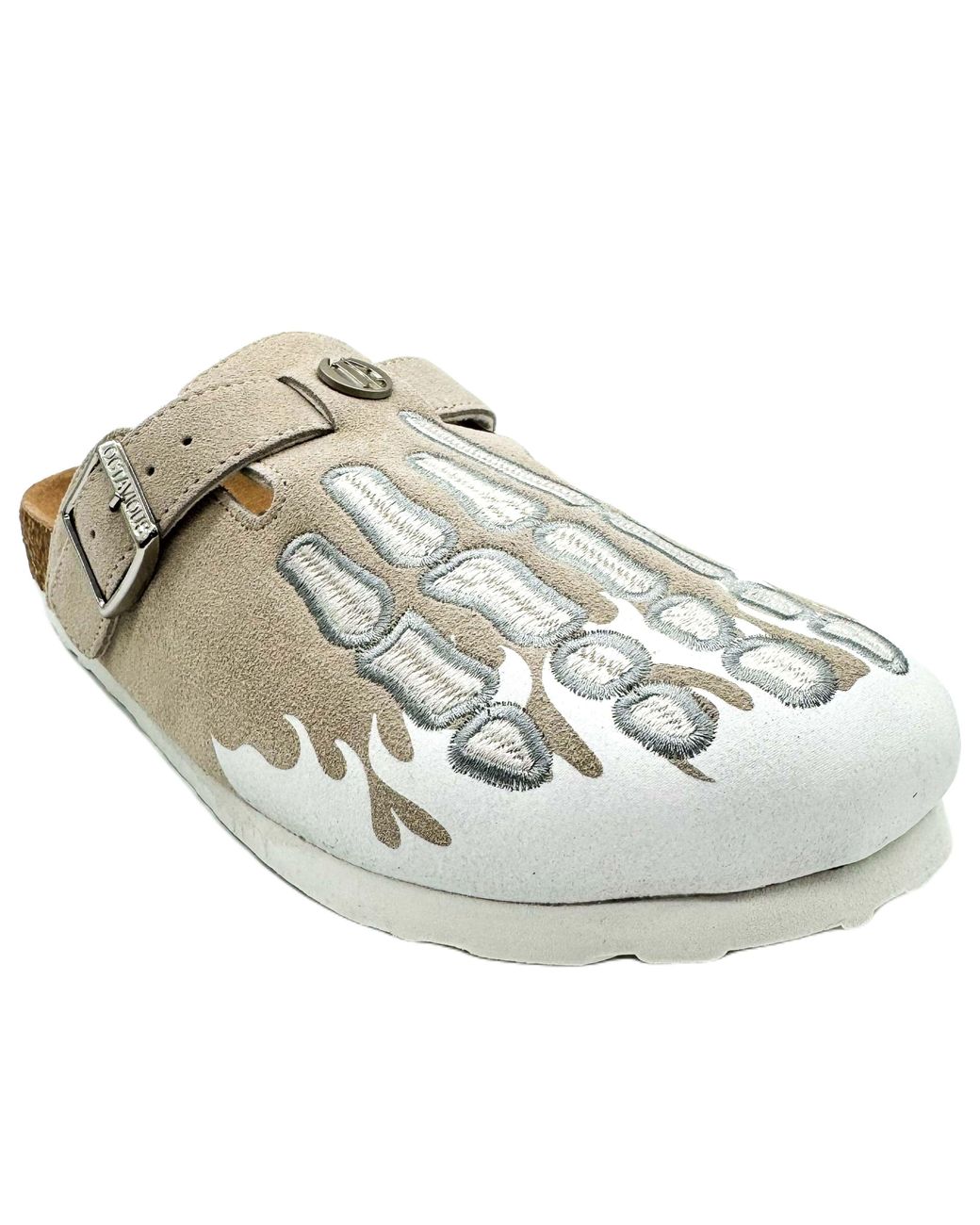 靴 Octavious Marks Fish Bone Clogs OMNEWYORK Octavious Marks Clog 'Fish Bone' in Brown for Men