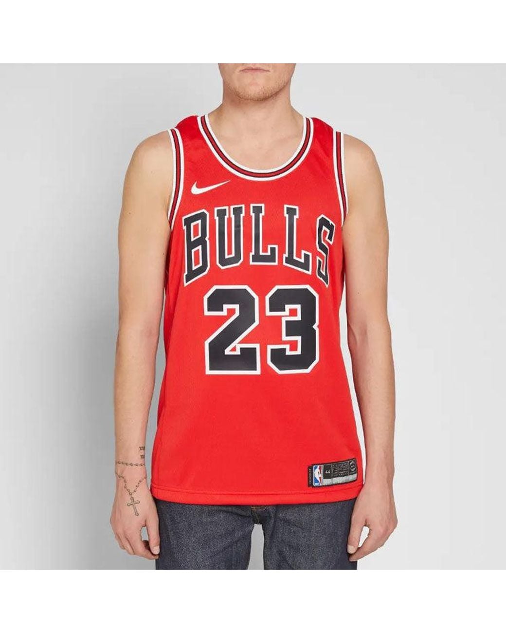 Nike Red Nba Icon Edition Swingman Jersey 'Chicago Bulls No. 23 Michael Jordan for men