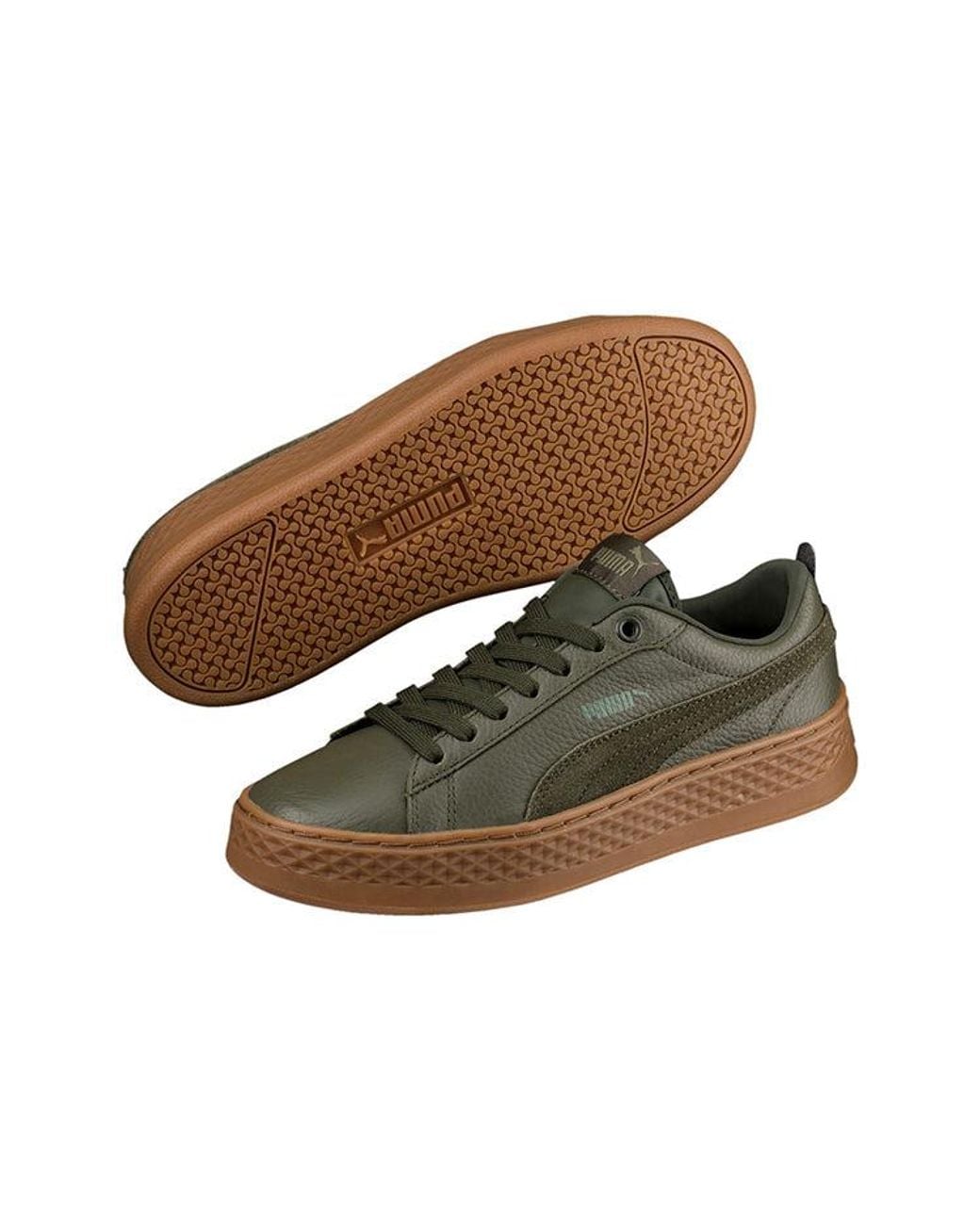 PUMA Brown (Wmns) Smash Platform Softfoam
