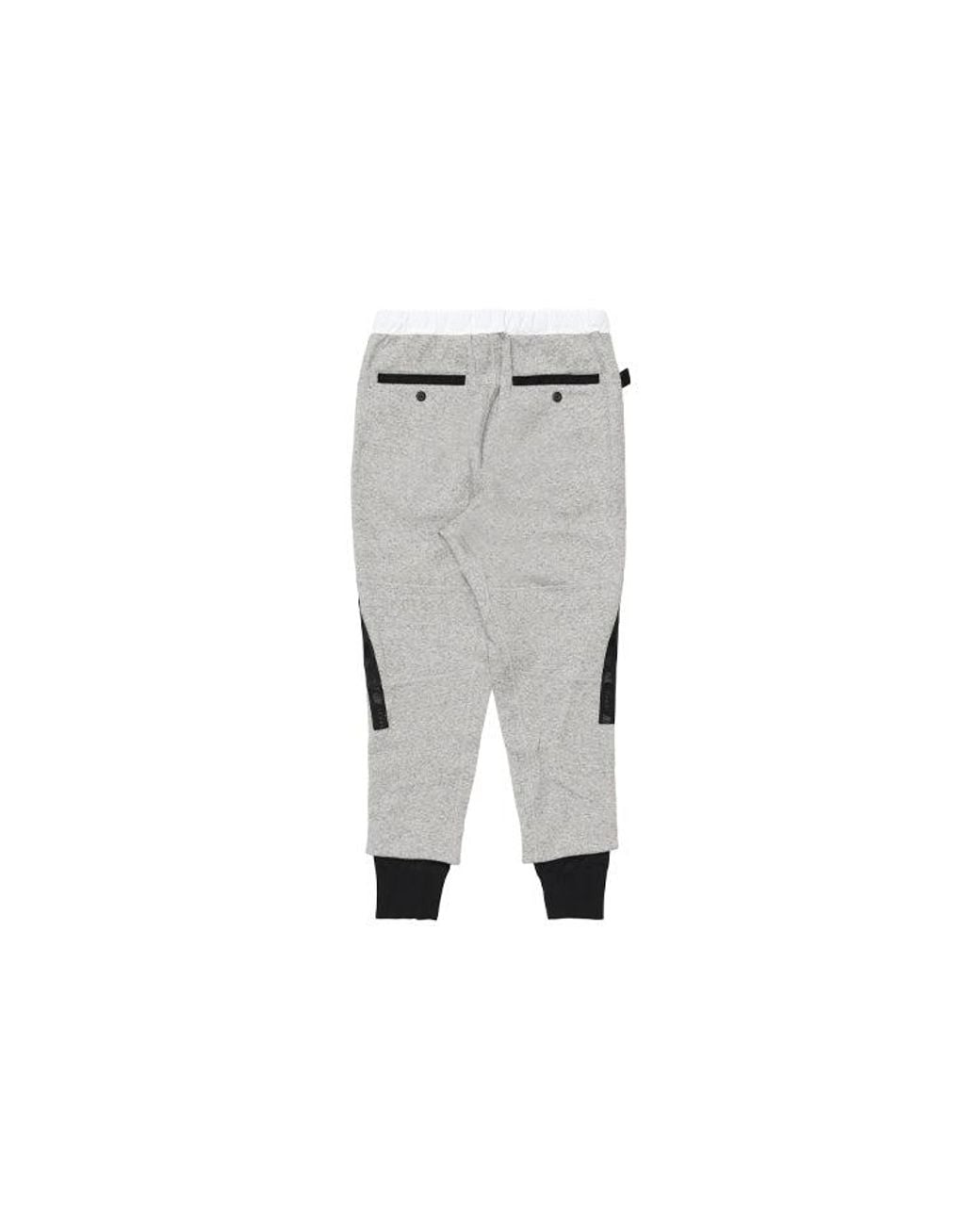 Nike Gray X Sacai Crossover Knit Bundle Feet Sports Pants for men
