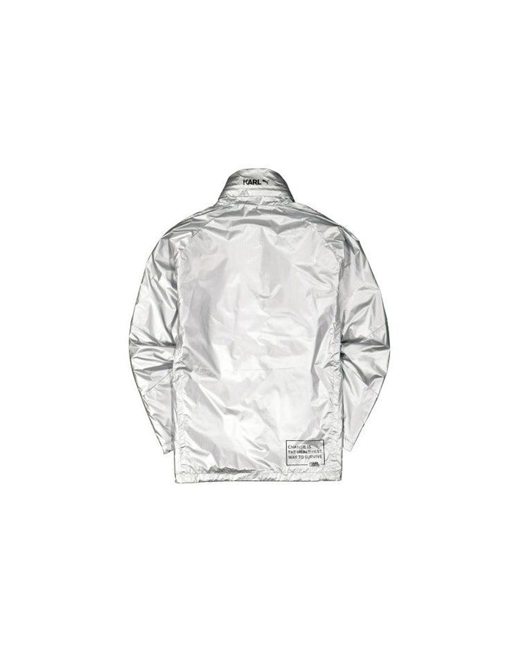 PUMA Gray Zipper Woven Sports Jacket for men