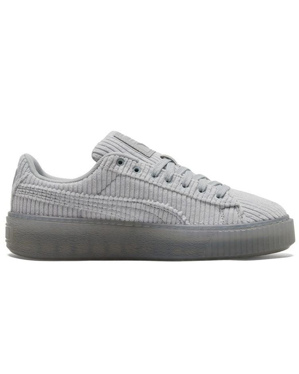 PUMA Gray (Wmns) Basket Platform Strap