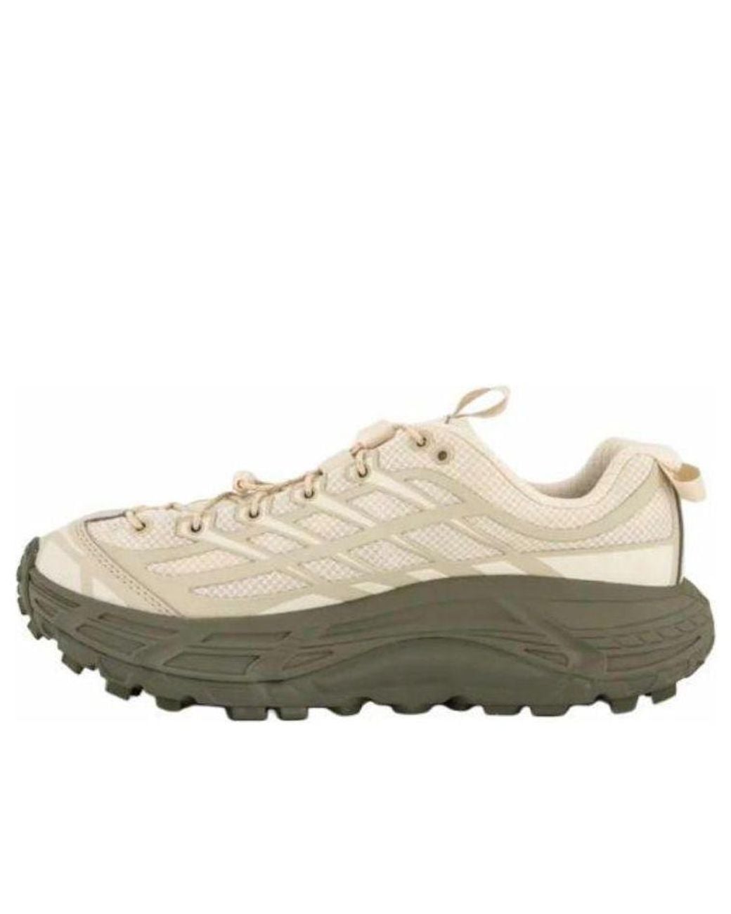 Hoka One One White Mafate Three2 'Oat Milk Eucalyptus' for men
