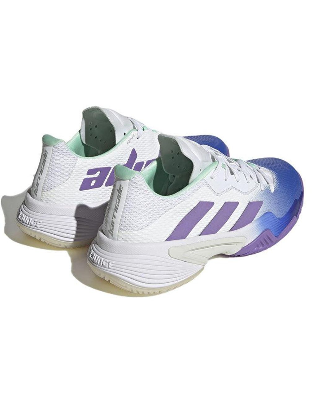 Adidas Blue (Wmns) Barricade Tennis Shoes Lucid'