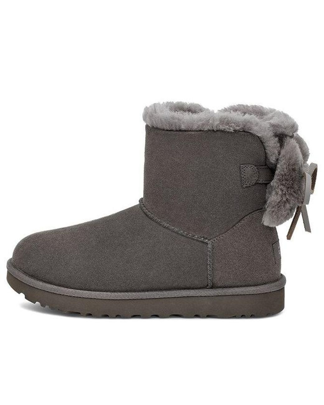 UGG Classic Double Bow Mini in Brown | Lyst