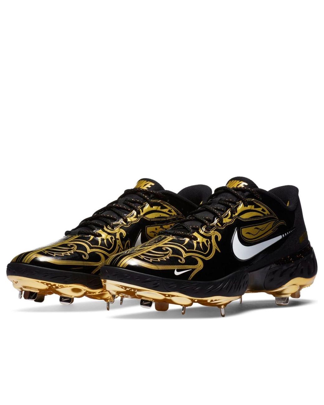 Nike Black Alpha Huarache Elite 3 Low Premium Metallic Vivid' for men