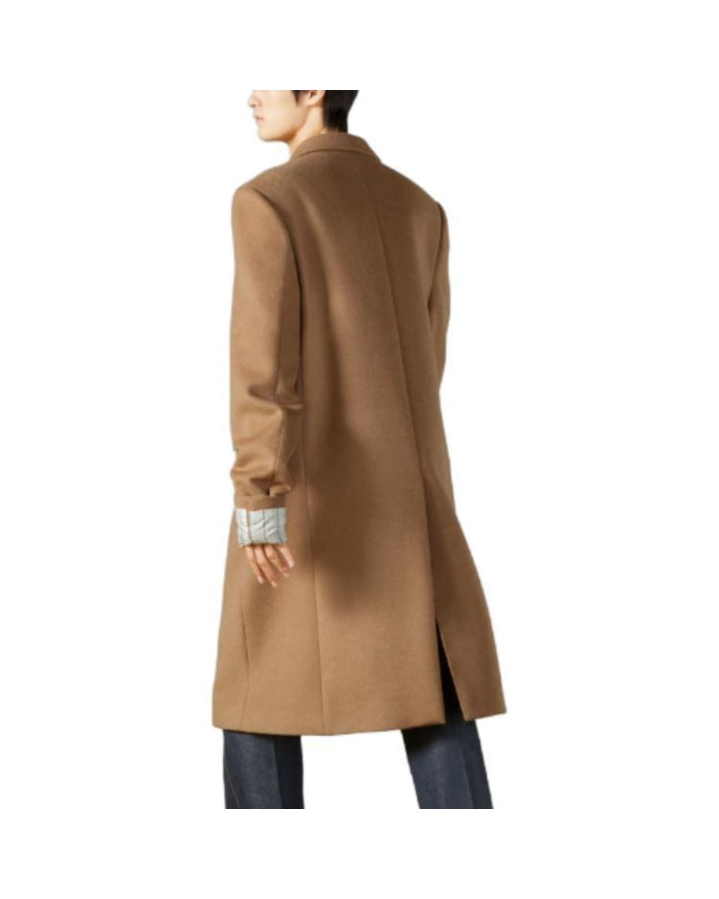 Gucci Brown Camelhair Coat With Cities Label 'Light' for men