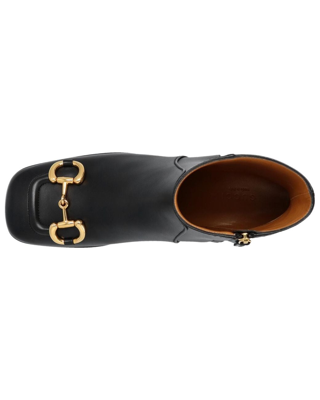 Gucci Black (Wmns) Horsebit Leather Ankle Boots