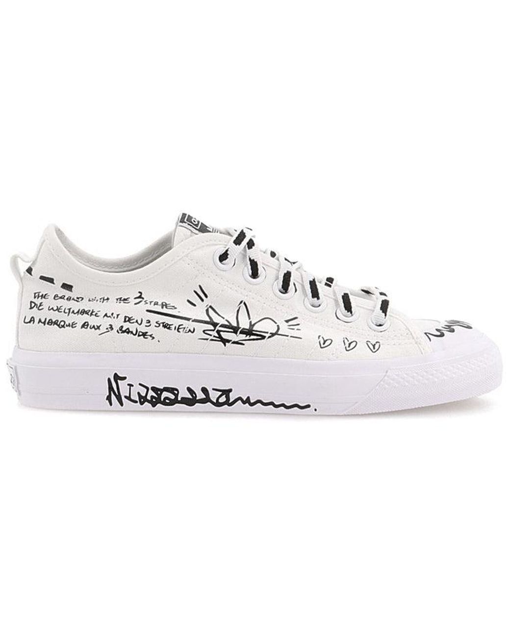 Adidas White Nizza Rf 'Sharpie Pack' for men