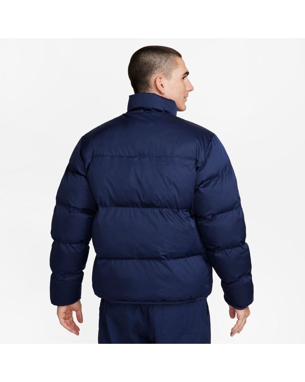 Nike Blue Sportswear Club Puffer Coat for men