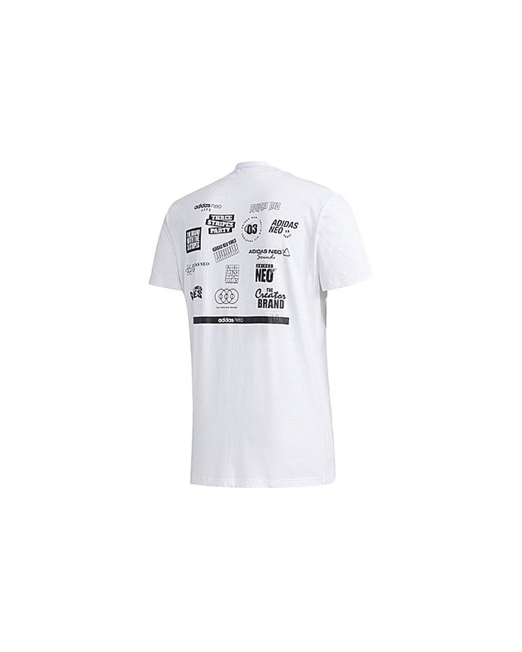 Adidas Blue Neo Faves Tee Sports Short Sleeve for men