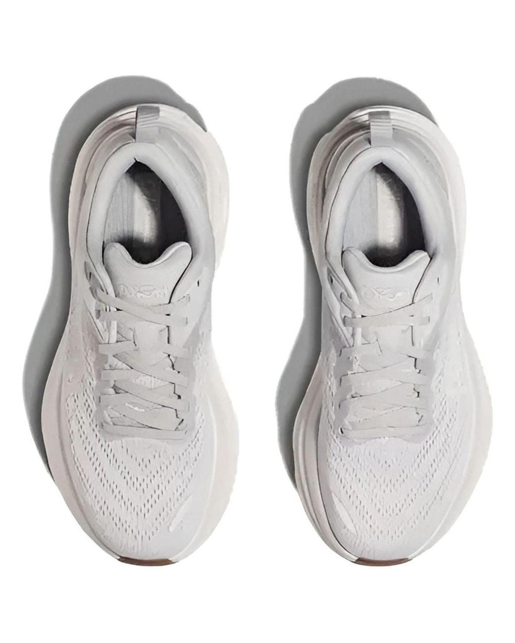 Hoka One One White Bondi 8 'Lunar Rock' for men