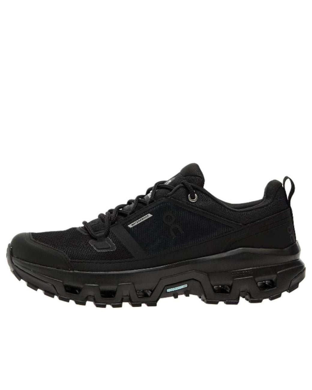 On Shoes Black Cloudrock Low Waterproof 'Triple' for men