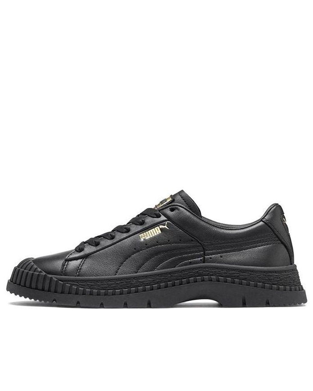 PUMA Black (Wmns) Utility Leather Sneakers
