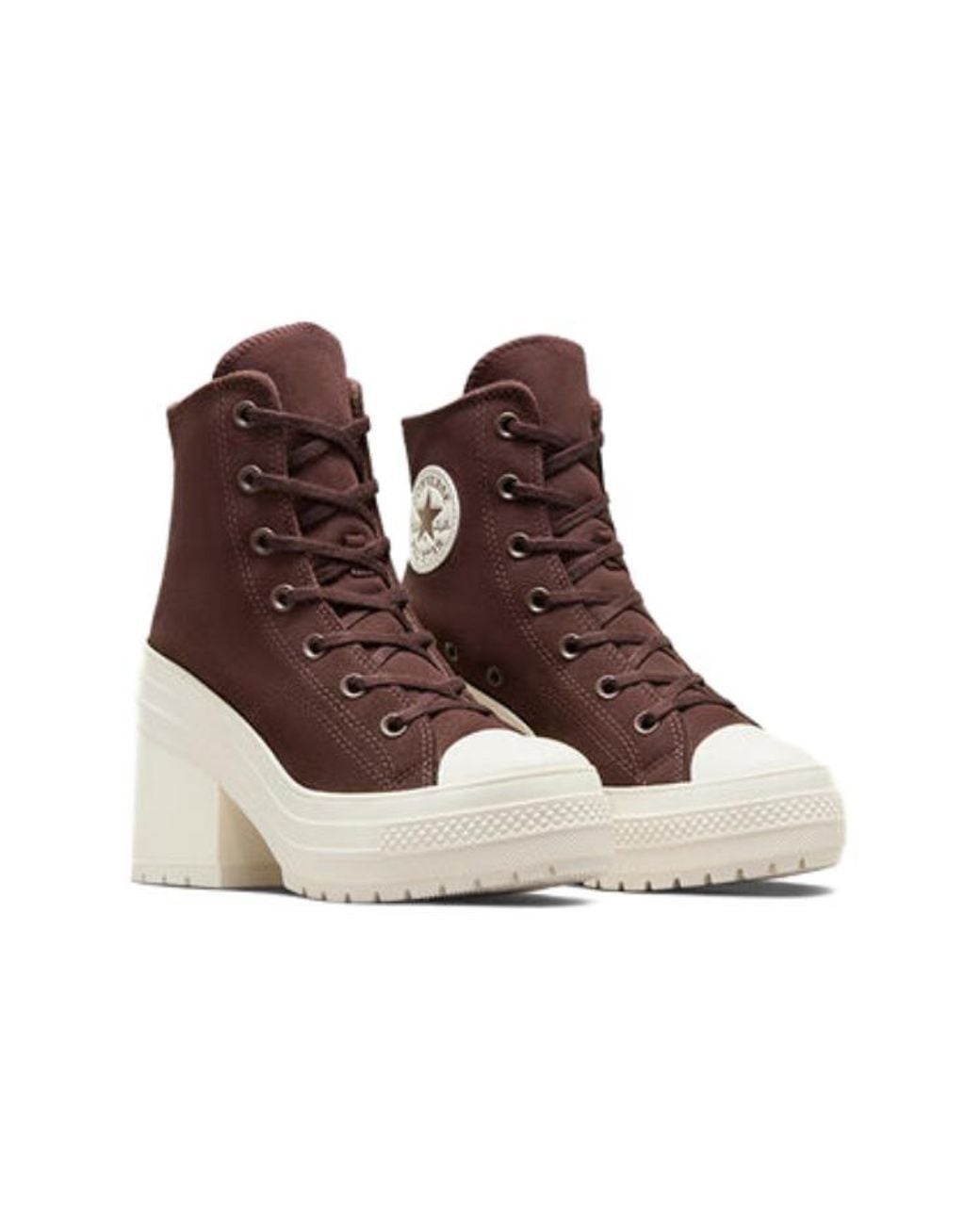 Converse Brown (Wmns) Chuck 70 De Luxe Heel Suede Shoes 'Eternal Earth'