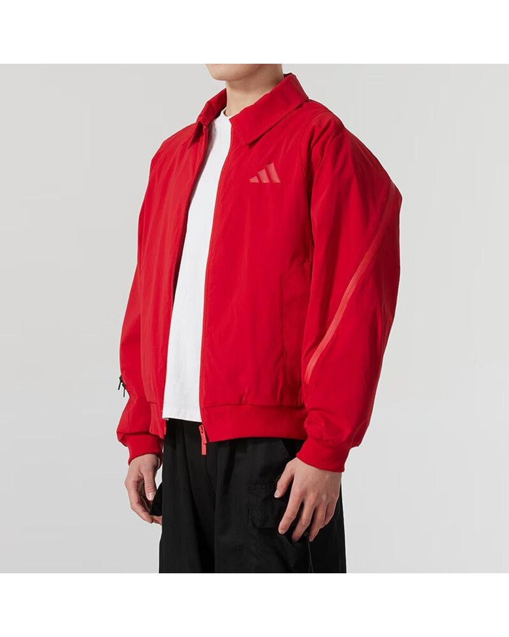 adidas Cny Woven Jacket in Red for Men | Lyst