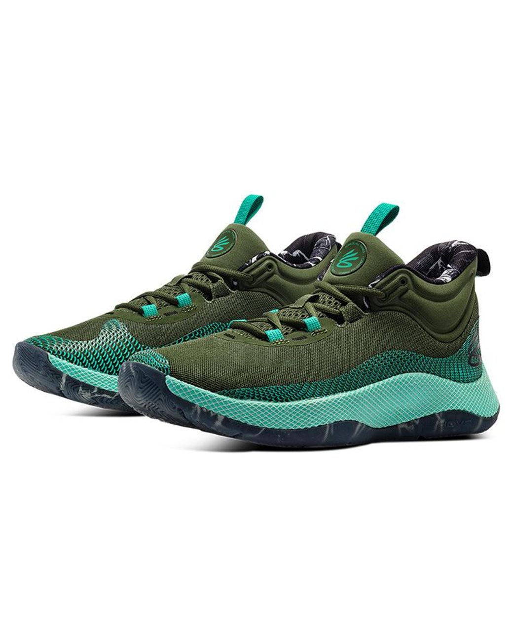 Under Armour Green Curry Hovr Splash 'Stone Jade' for men