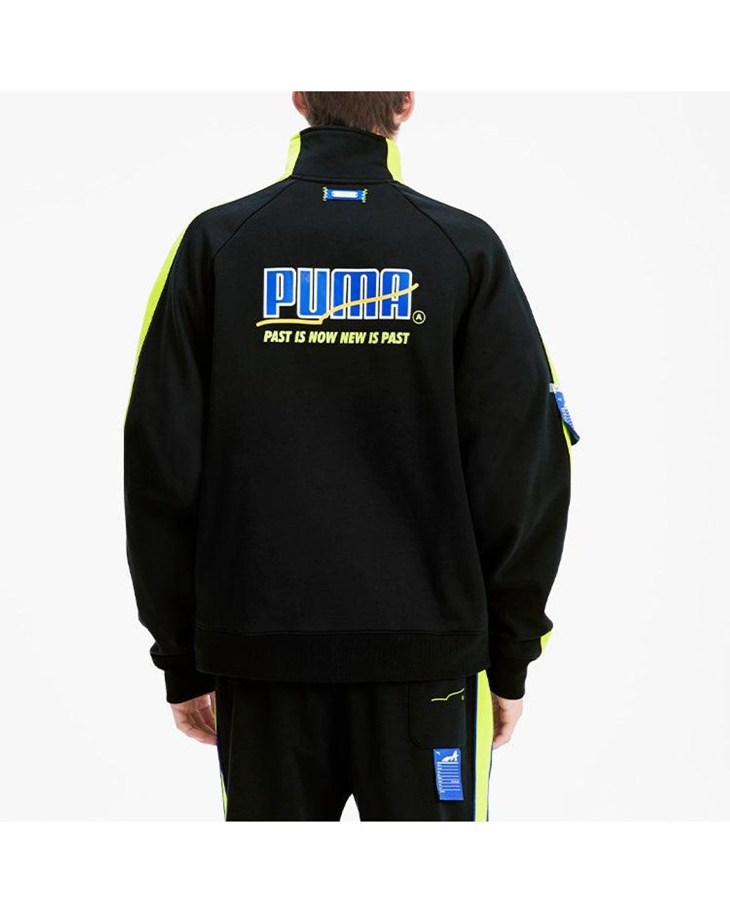 PUMA Black X Ader Error Printing Stand-Up Collar Jacket