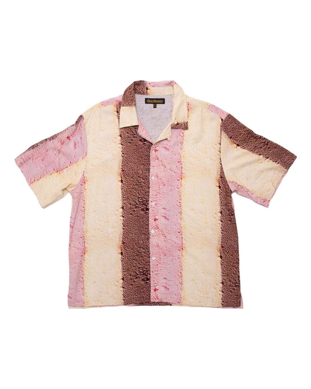 Drew House Pink Camp Shirt 'Neapolitan' for men
