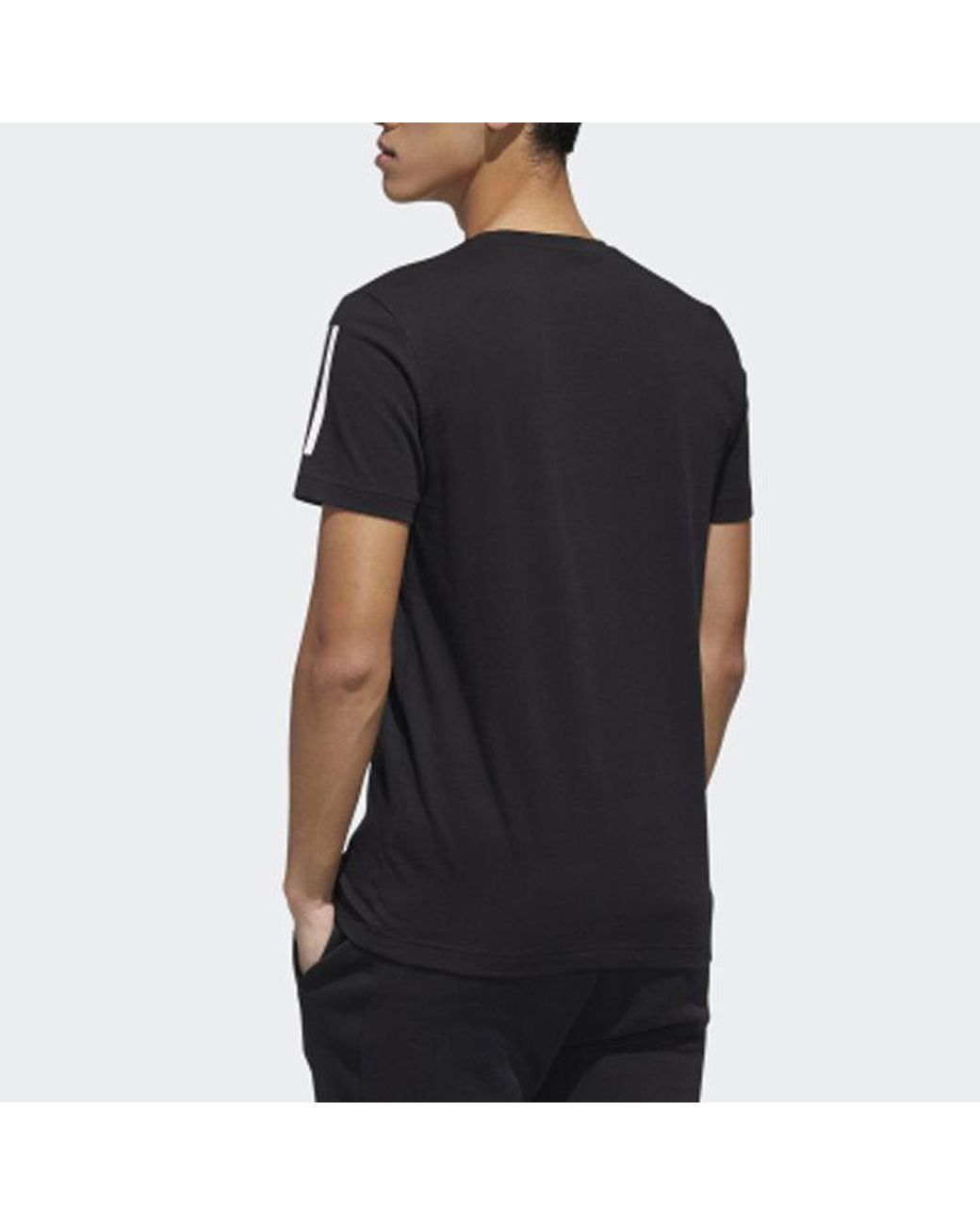 Adidas Black Neo Gk Tee1 Round Neck for men