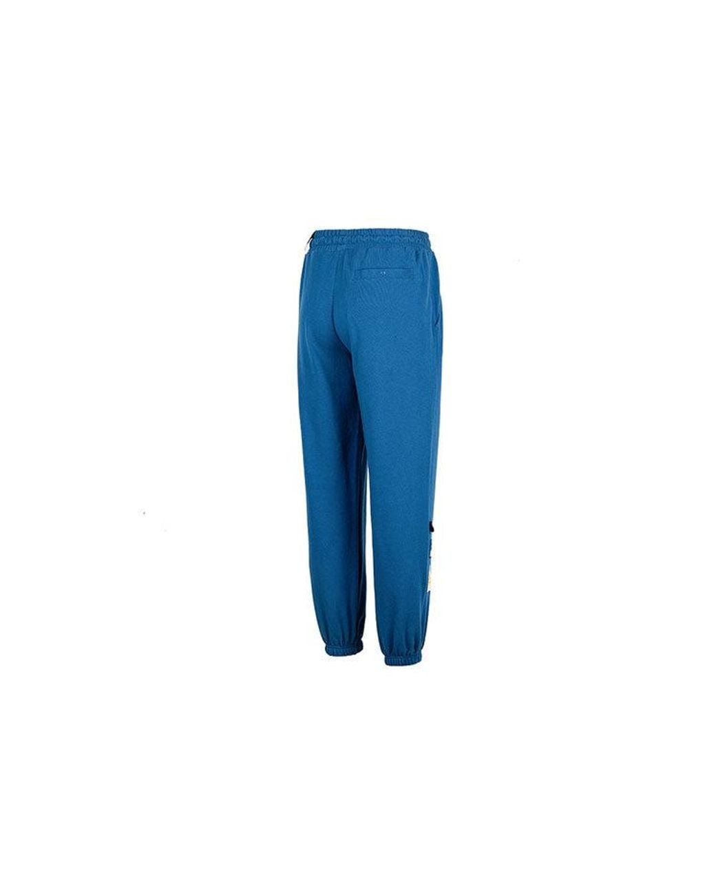 PUMA Blue Team Badge Sweatpants Tr Logo Pants for men