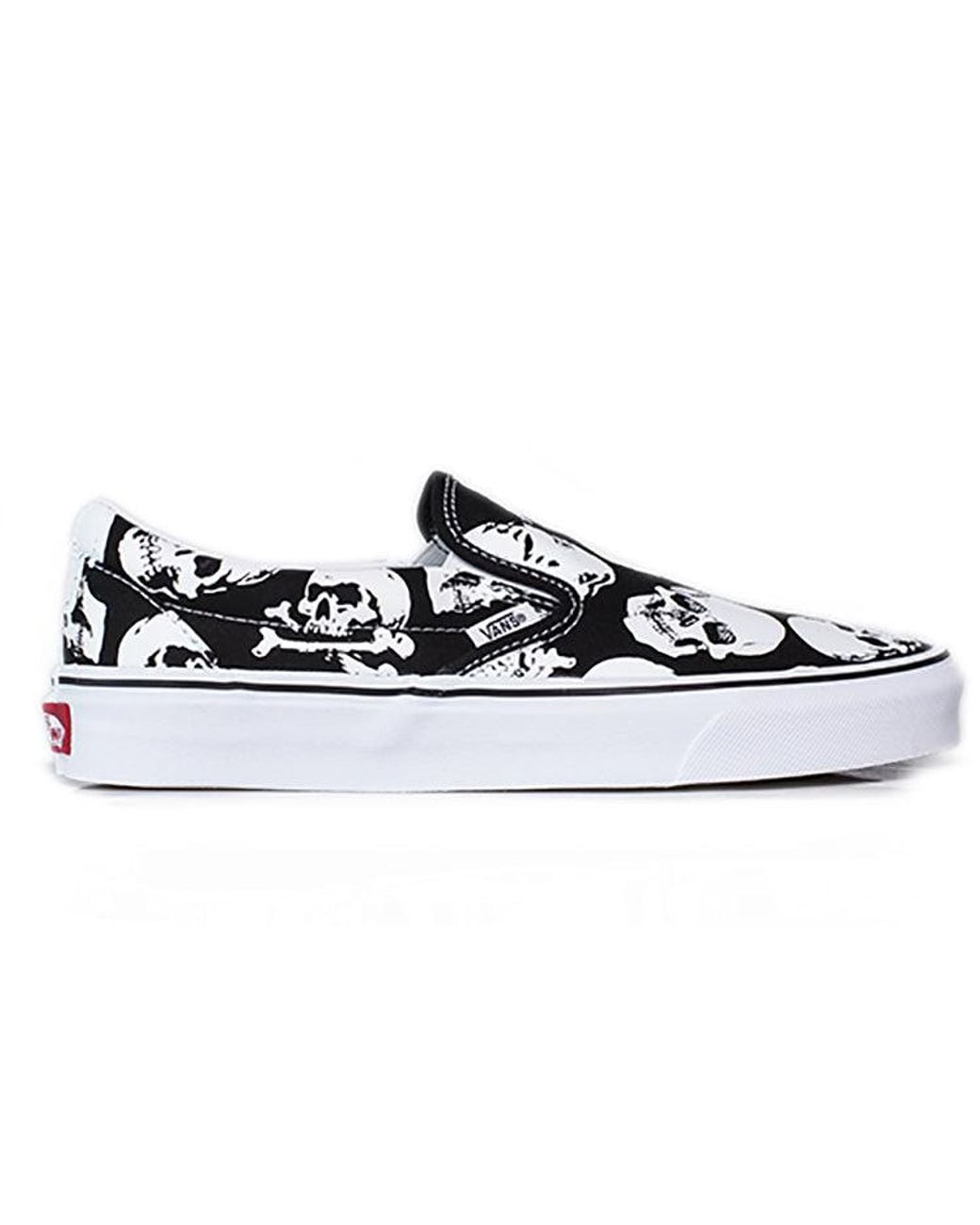 Vans White Slip-On 'Skulls' for men