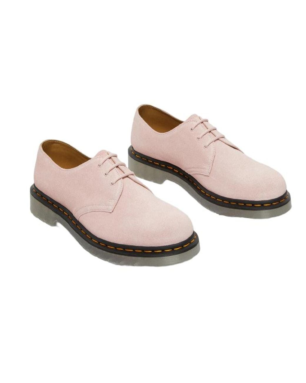 Dr. Martens Pink 1461 Lced Suede for men