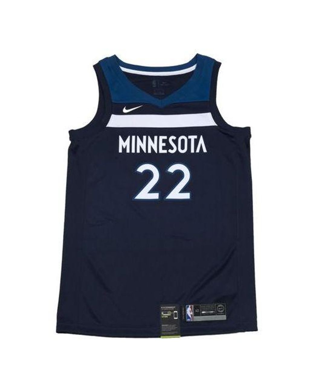 Nike Blue Nba Andrew Wiggins Icon Edition Swingman Jersey Sw Fan Edition Minnesota Timberwolves Dark for men
