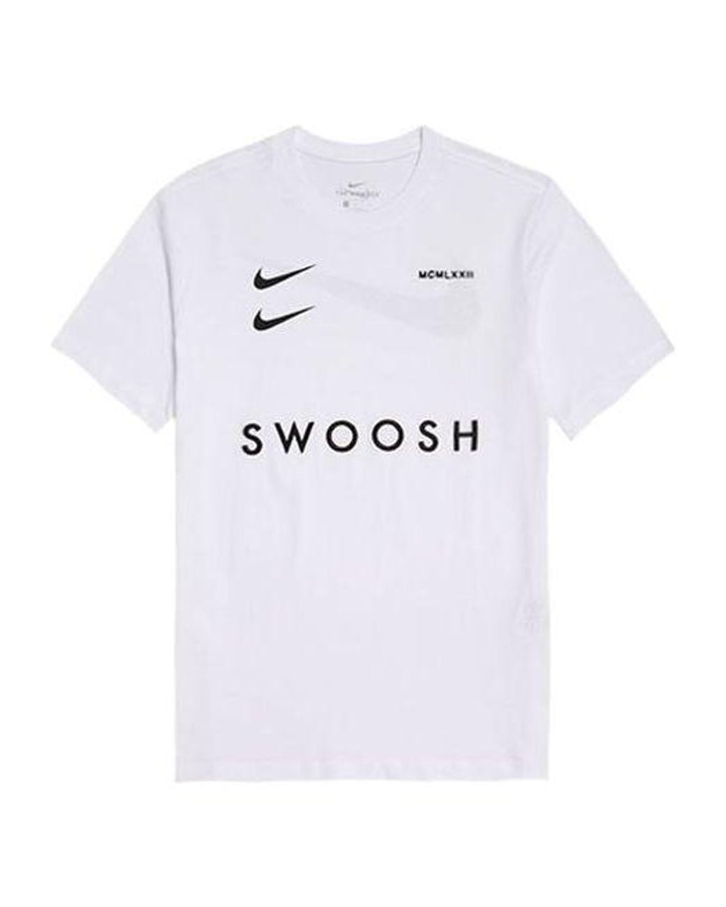 Nike White Sportswear Swoosh Sports Short Sleeve for men