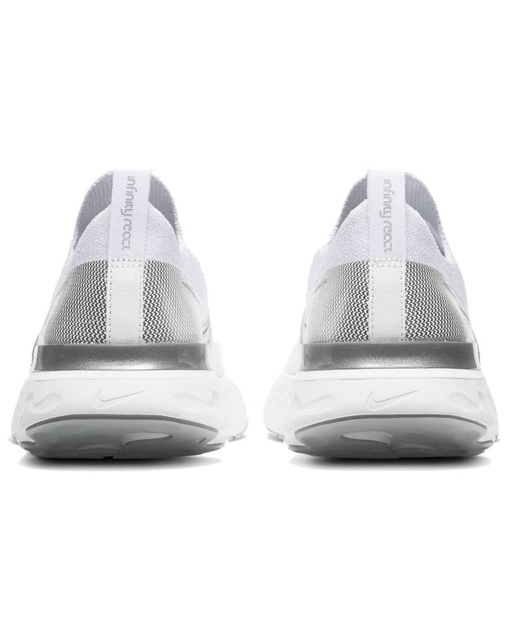 Nike White (Wmns) React Infinity Run Flyknit Metallic'