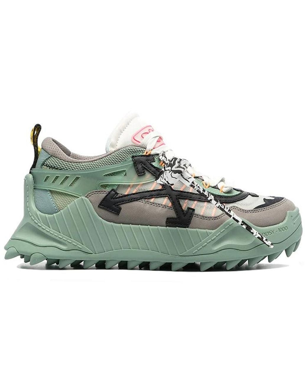 Off-White c/o Virgil Abloh Green Odsy 1000 Sneakers for men