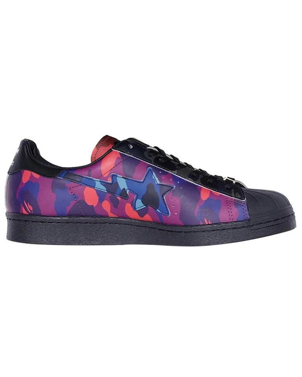 Adidas Blue X A Bathing Ape Superstar 'Mixed Camo' for men
