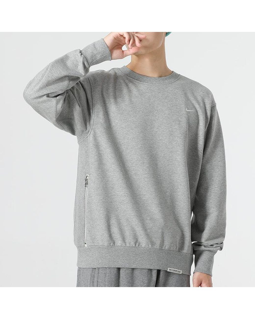 Nike Gray M Nk Df Std Issue Crew 'Light for men