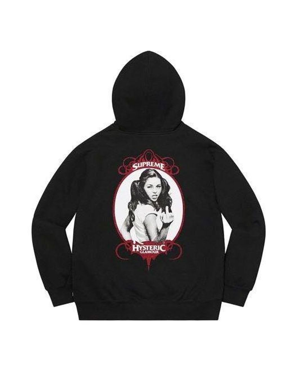 Supreme X Hysteric Glamour Zip Up Hooded Sweatshirt in Black for Men | Lyst  UK