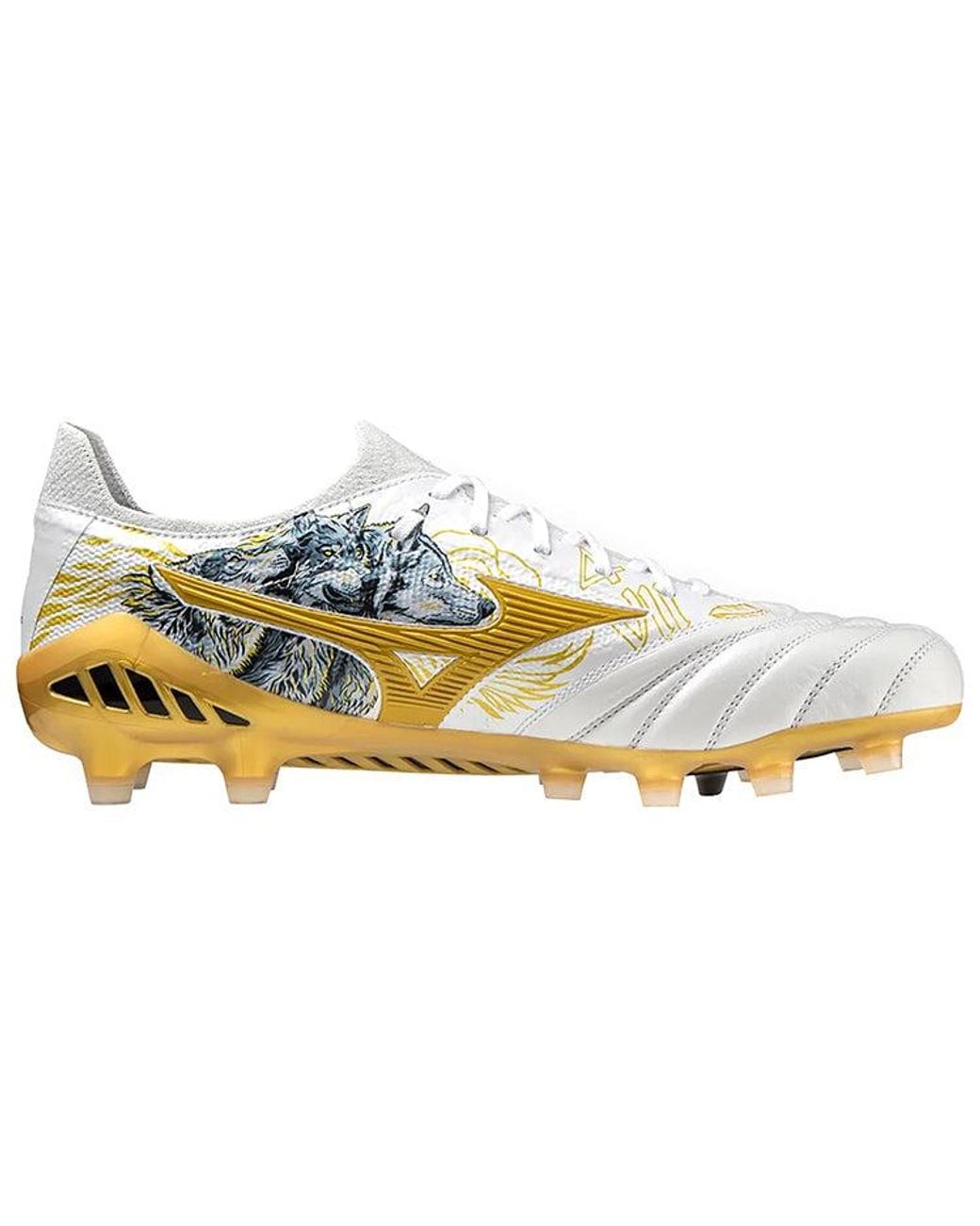 Mizuno White Sergio Ramos X Morelia Neo 3 Beta Sr4 'Lion And Wolves' for men
