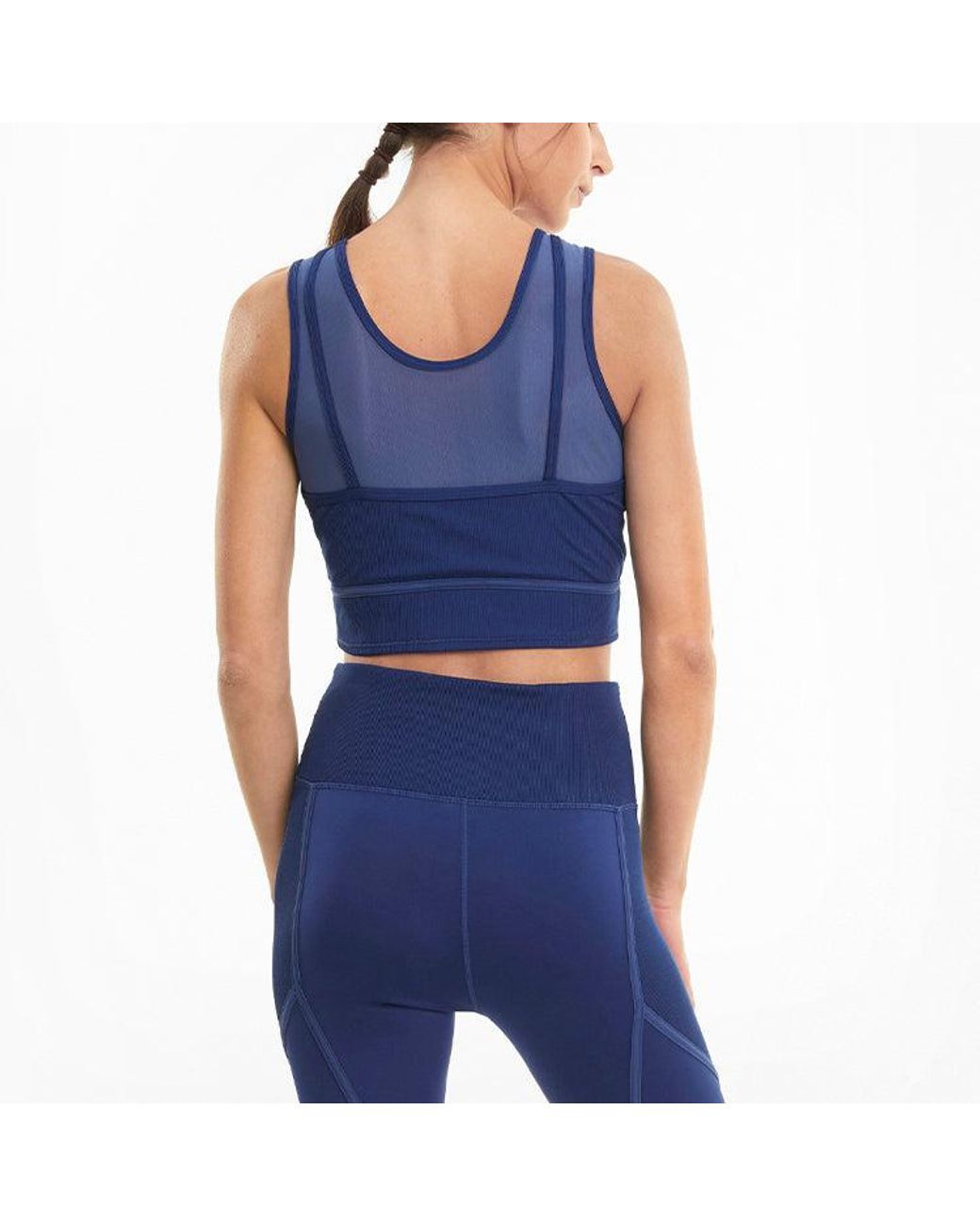 PUMA Blue (Wmns) Studio Layered Crop Top