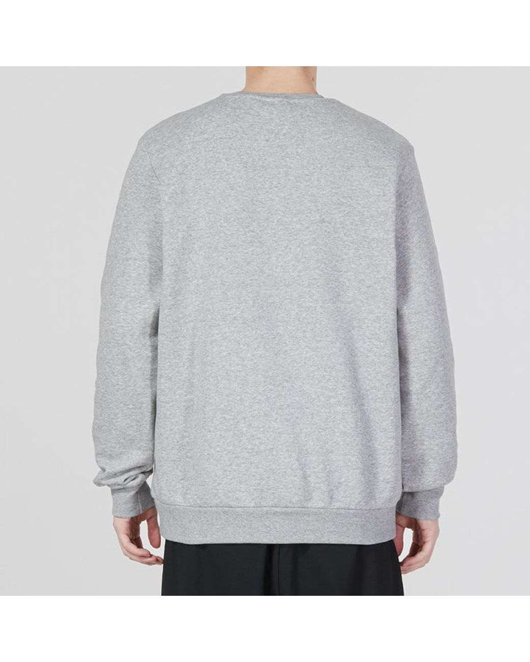 Adidas Gray Essentials Fleece Sweatshirt for men