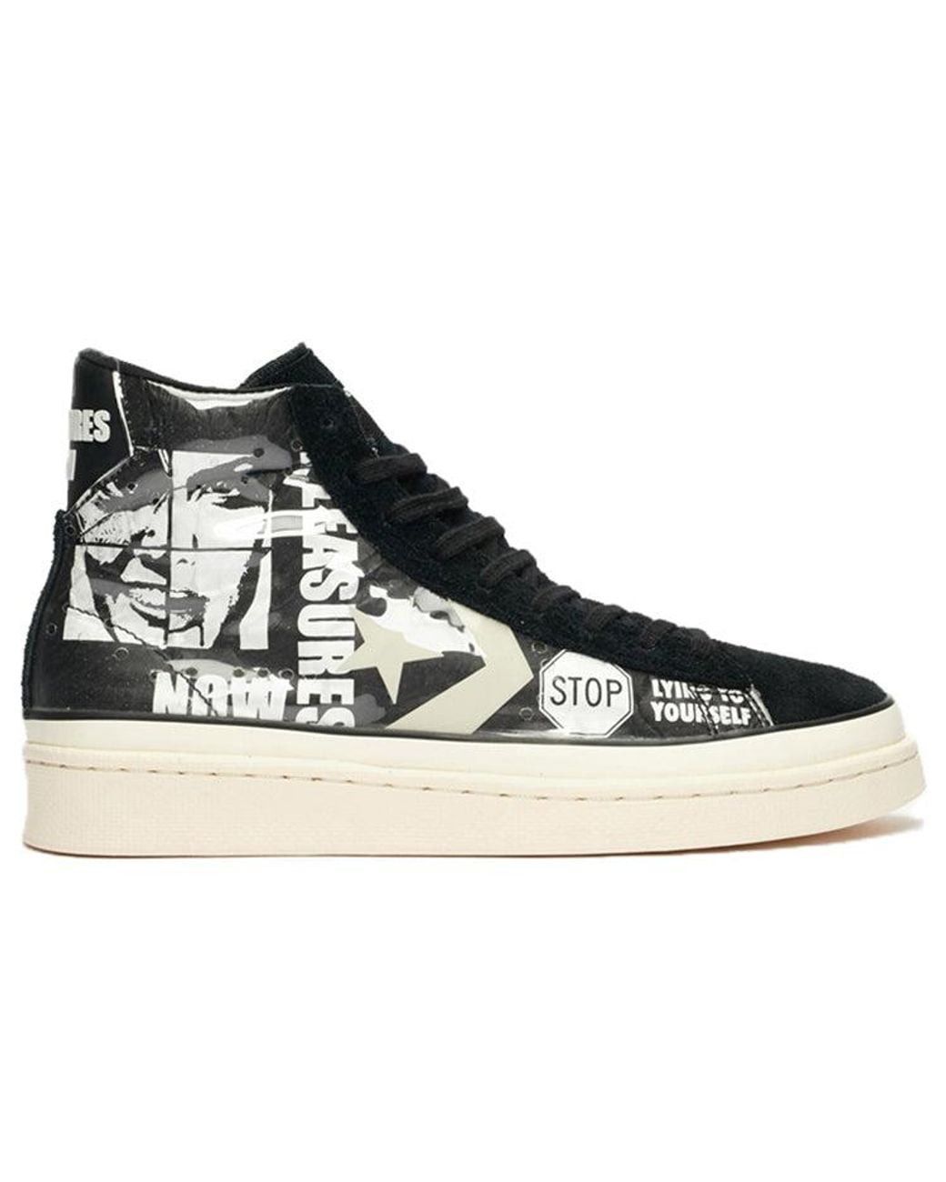 Converse Black Pleasures X Pro Leather 'Pleasures Now' for men