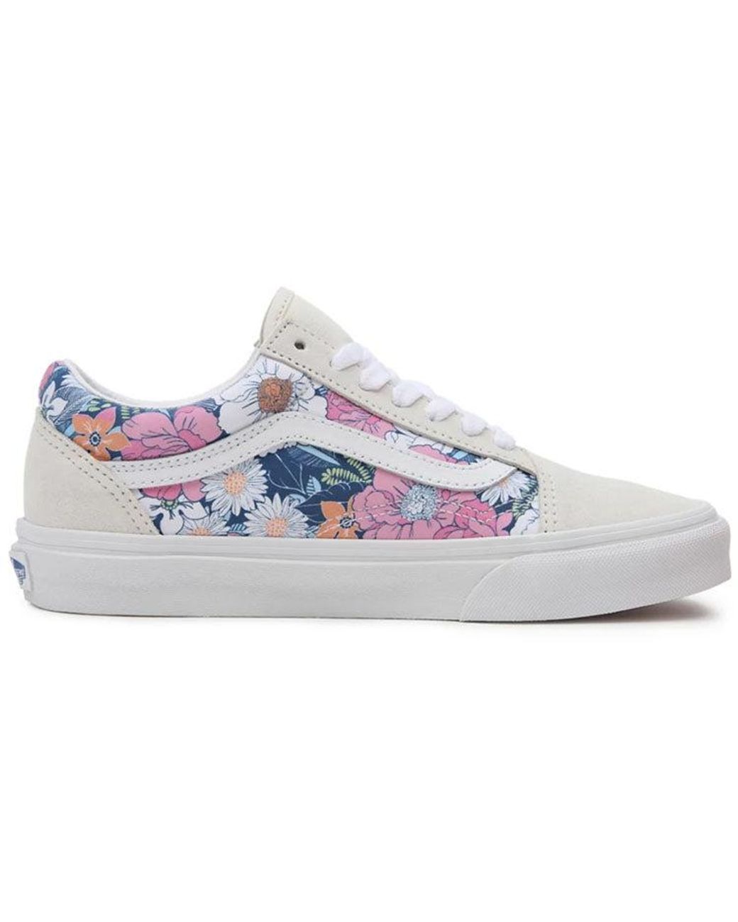 Vans Blue Retro Floral Old Skool for men