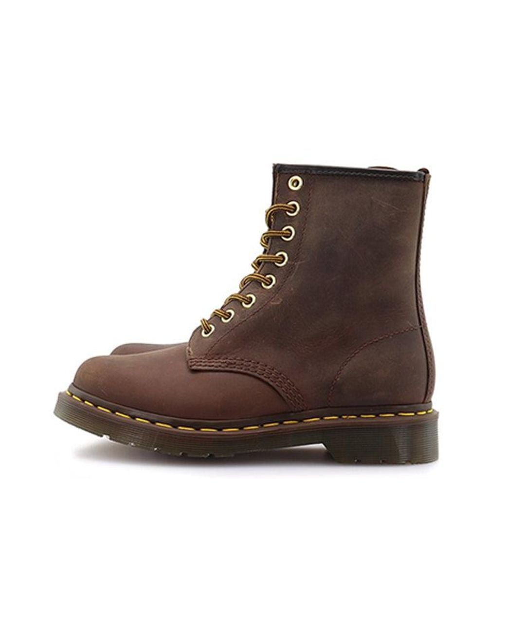 Dr. Martens Brown 1460 Aztec Crazyhorse Martin Boots Couple Style for men